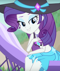 Size: 508x607 | Tagged: safe, rarity, equestria girls, equestria girls specials, g4, my little pony equestria girls: better together, my little pony equestria girls: forgotten friendship, beautiful, bikini, clothes, female, hat, smiling, solo, swimsuit