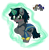 Size: 1406x1435 | Tagged: safe, artist:unoriginai, oc, oc only, oc:homage, oc:littlepip, pony, unicorn, fallout equestria, blushing, clothes, cute, ear piercing, fanfic, fanfic art, female, freckles, glowing horn, grin, hooves, horn, jumpsuit, magic, magical lesbian spawn, mare, offspring, open mouth, parent:oc:homage, parent:oc:littlepip, parents:oc x oc, parents:pipmage, piercing, pipbuck, ship:pipmage, shipping, simple background, smiling, solo, transparent background, vault suit