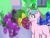 Size: 1200x900 | Tagged: safe, artist:jolliapplegirl, king sombra, oc, oc:opal reverie, pony, umbrum, unicorn, g4, animated, blind, exclamation point, gif, interrobang, invisible, next generation, offspring, parent:princess cadance, parent:shining armor, parents:shiningcadance, question mark, sombra eyes, story included