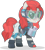 Size: 1280x1413 | Tagged: safe, artist:mlp-trailgrazer, oc, oc only, oc:aria diamond, crystal pony, pony, crossover, crystallized, female, glitch techs, mare, simple background, solo, transparent background