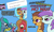 Size: 1336x800 | Tagged: safe, artist:aaronmk, oc, oc only, oc:marigold, oc:pun, oc:sunshine morning, earth pony, pony, unicorn, blue background, chess, comic, female, glasses, mare, simple background