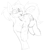 Size: 760x857 | Tagged: safe, artist:codras, oc, oc only, oc:lacy, earth pony, pony, black and white, female, grayscale, mare, monochrome, simple background, sketch, solo, white background