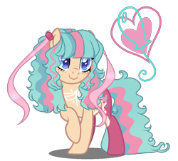 Size: 1050x950 | Tagged: safe, artist:gihhbloonde, oc, oc only, earth pony, pony, female, magical lesbian spawn, mare, offspring, parent:pinkie pie, parent:sour sweet, simple background, solo, transparent background