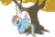 Size: 2991x2004 | Tagged: safe, artist:midnite99, rainbow dash, pegasus, pony, fall weather friends, g4, female, high res, hogtied, mare, rainbond dash, rope, simple background, solo, spread wings, suspended, tied up, transparent background, tree, vector, wings