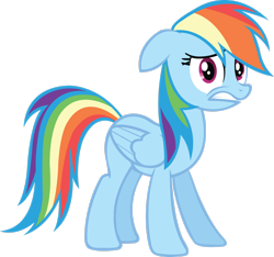 Size: 2534x2367 | Tagged: safe, artist:midnite99, rainbow dash, pony, g4, it's about time, female, high res, simple background, solo, transparent background, vector