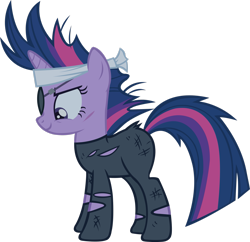 Size: 2491x2408 | Tagged: safe, artist:midnite99, twilight sparkle, pony, unicorn, g4, it's about time, female, future twilight, high res, simple background, solo, transparent background, unicorn twilight, vector