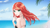 Size: 1920x1080 | Tagged: safe, artist:amarthgul, sunset shimmer, human, g4, beach, bikini, black bikini, black swimsuit, clothes, digital art, female, humanized, looking at you, ocean, palm tree, sand, solo, swimsuit, tree, water