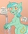 Size: 2625x3226 | Tagged: safe, artist:helemaranth, lyra heartstrings, pony, unicorn, g4, backbend, blursed image, colored pupils, coronavirus, covid-19, dialogue, faucet, female, hand, hands on pony, high res, hoof hands, looking at you, lyra doing lyra things, mare, public service announcement, simple background, solo, suddenly hands, surreal, thanks i hate it, wat, water
