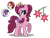 Size: 1280x968 | Tagged: safe, artist:mint-light, artist:tenderrain-art, cherry jubilee, twilight sparkle, oc, alicorn, pony, g4, alicorn oc, base used, big crown thingy, crown, element of magic, female, horn, jewelry, magical lesbian spawn, mare, offspring, parent:cherry jubilee, parent:twilight sparkle, regalia, simple background, transparent background