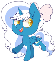 Size: 2299x2545 | Tagged: safe, artist:jetjetj, part of a set, oc, oc only, oc:fleurbelle, alicorn, pony, g4, adorabelle, bow, chibi, commission, cute, female, hair bow, high res, mare, simple background, solo, transparent background, ych result