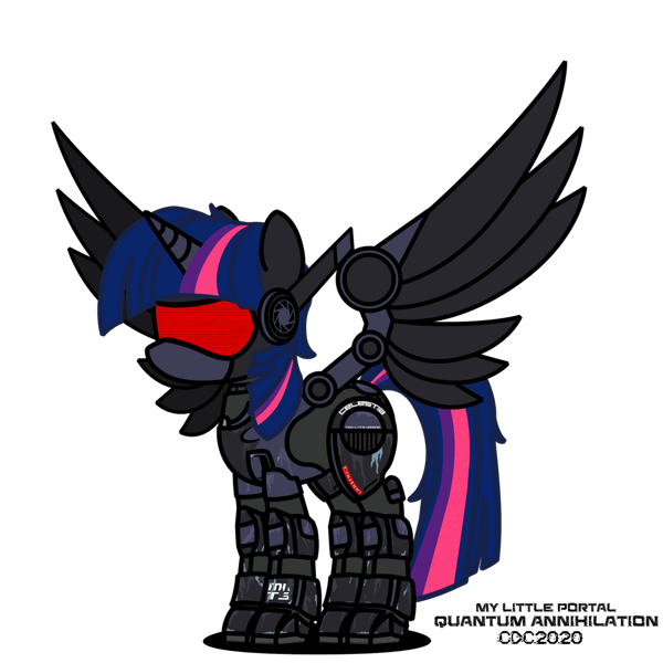 2301184 - safe, artist:christiancerda, twilight sparkle, alicorn, pony,  robot, robot pony, my little portal, portal (valve), roboticization, simple  background, transparent background, twilight sparkle (alicorn), vector -  Derpibooru