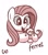 Size: 737x838 | Tagged: safe, artist:handgunboi, fluttershy, ferret, pegasus, pony, g4, :3, animal, cute, female, holding, hoof hold, open mouth, shyabetes, simple background, solo, white background