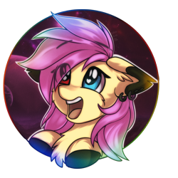Size: 2000x2000 | Tagged: safe, artist:freak-side, oc, oc only, oc:mariasha, pegasus, pony, bust, ear piercing, earring, heterochromia, high res, jewelry, misleading thumbnail, pegasus oc, piercing, simple background, solo, transparent background, wings