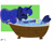 Size: 4000x3000 | Tagged: safe, artist:minty joy, artist:twistcable, princess luna, alicorn, pony, g4, bath, bathtub, female, rubber duck, solo