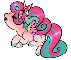 Size: 624x530 | Tagged: safe, artist:-censored-, oc, oc only, pegasus, pony, base used, bow, eyes closed, hair bow, looking up, pegasus oc, prone, simple background, solo, transparent background, wings