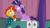 Size: 1920x1080 | Tagged: safe, screencap, sunburst, twilight sparkle, alicorn, pony, unicorn, a trivial pursuit, g4, my little pony: friendship is magic, season 9, angry, female, floppy ears, gums, male, mare, messy mane, stallion, twilight sparkle (alicorn)