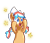 Size: 2000x1700 | Tagged: safe, artist:avui, oc, oc only, oc:ember, oc:ember (hwcon), earth pony, pony, hearth's warming con, hearth's warming con 2020, big eyes, dutch, happy, milkhat, simple background, solo, transparent background