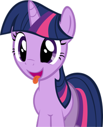Size: 2205x2719 | Tagged: safe, artist:magical7, twilight sparkle, pony, unicorn, a bird in the hoof, g4, cute, female, high res, simple background, solo, tongue out, transparent background, twiabetes, unicorn twilight, vector