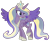 Size: 1024x859 | Tagged: safe, artist:lymamynsay11, princess cadance, princess luna, alicorn, pony, seraph, seraphicorn, g4, female, fusion, mare, multiple wings, simple background, solo, transparent background, wings