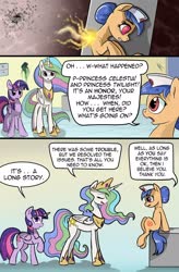 Size: 1280x1949 | Tagged: safe, artist:candyclumsy, princess celestia, twilight sparkle, oc, alicorn, pony, comic:curse and madness, g4, comic, mlpcam, nurse, twilight sparkle (alicorn)