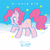 Size: 800x800 | Tagged: safe, artist:fkaori, pinkie pie, earth pony, pony, g4, cute, diapinkes, female, mare, my little pony logo, no pupils, open mouth, solo, stars