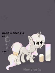 Size: 2165x2886 | Tagged: safe, artist:memengla, oc, oc only, pony, unicorn, cute, high res, reference sheet, solo