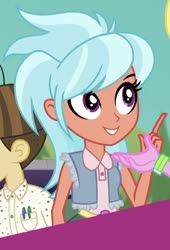 Size: 465x685 | Tagged: safe, screencap, frosty orange, equestria girls, equestria girls series, five lines you need to stand in, g4, spoiler:eqg series (season 2), cropped, solo focus