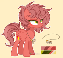 Size: 3048x2831 | Tagged: safe, artist:2pandita, artist:mint-light, oc, oc only, pegasus, pony, female, high res, jewelry, mare, necklace, reference sheet, solo