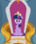 Size: 335x405 | Tagged: safe, artist:agrol, twilight sparkle, alicorn, pony, how to be a princess, g4, adorkable, animated, annoyed, bored, cropped, crossed hooves, crown, cute, dork, female, gif, jewelry, looking around, mare, regalia, sitting, solo, throne, twiabetes, twilight sparkle (alicorn)