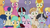 Size: 1920x1080 | Tagged: safe, screencap, blues, bon bon, caramel, carrot top, cloud kicker, golden harvest, jet set, lily, lily valley, noteworthy, royal riff, say cheese, sunshower raindrops, sweet biscuit, sweetie drops, tender brush, winter lotus, earth pony, pegasus, pony, unicorn, g4, the summer sun setback, audience, background pony, background pony audience, canterlot, clothes, cookie, female, flower, flower in hair, food, frown, glasses, hoof hold, hoof on cheek, male, mare, open mouth, raised hoof, sitting, stallion, wide eyes, worried