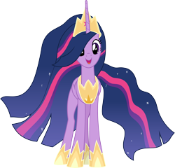 Size: 3650x3500 | Tagged: safe, artist:cloudy glow, twilight sparkle, alicorn, pony, g4, the last problem, .ai available, female, high res, jewelry, older, older twilight, older twilight sparkle (alicorn), princess twilight 2.0, regalia, simple background, solo, transparent background, twilight sparkle (alicorn), vector