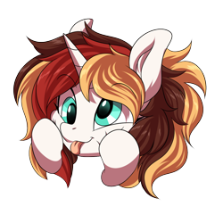 Size: 1200x1200 | Tagged: safe, artist:ask-colorsound, oc, oc only, oc:scarlet serenade, pony, unicorn, :p, cheek squish, cute, derp, emoticon, female, hooves on cheeks, mare, silly, silly face, silly pony, simple background, solo, squishy cheeks, tongue out, transparent background
