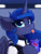 Size: 600x800 | Tagged: safe, artist:shadowreindeer, princess luna, alicorn, android, pony, robot, robot pony, g4, avatar, blurry background, bust, clothes, connor luna, cosplay, costume, crossover, cute, detroit: become human, female, looking at you, lunabetes, mare, pepsi, rk900, salivating, soda, solo, tongue out