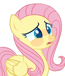 Size: 1280x1494 | Tagged: safe, artist:bublebee123, part of a set, fluttershy, pegasus, pony, g4, base used, cute, disturbed, female, heart eyes, mare, open mouth, shyabetes, simple background, solo, transparent background, wingding eyes