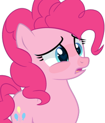Size: 1280x1494 | Tagged: safe, artist:bublebee123, part of a set, pinkie pie, earth pony, pony, g4, base used, disturbed, female, heart eyes, mare, open mouth, simple background, solo, transparent background, wingding eyes