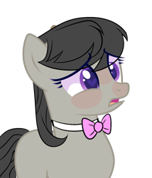 Size: 1280x1494 | Tagged: safe, artist:bublebee123, artist:icicle-wicicle-1517, color edit, edit, part of a set, octavia melody, earth pony, pony, base used, bowtie, collaboration, colored, disturbed, female, heart eyes, mare, missing cutie mark, open mouth, simple background, solo, transparent background, wingding eyes