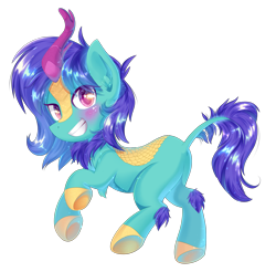 Size: 3205x3155 | Tagged: safe, artist:patchnpaw, oc, oc only, oc:tender soul, kirin, cute, female, high res, kirin oc, simple background, smiling, solo, transparent background