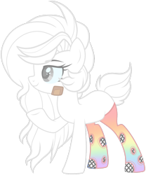Size: 1280x1540 | Tagged: safe, artist:azrealrou, artist:mint-light, oc, oc only, earth pony, pony, bandage, base used, female, mare, simple background, solo, transparent background