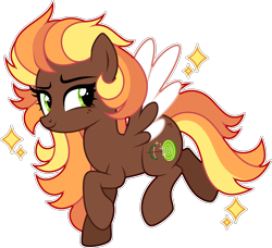 Size: 2517x2298 | Tagged: safe, artist:mint-light, artist:rerorir, oc, oc only, pegasus, pony, female, high res, mare, simple background, solo, transparent background, two toned mane