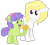 Size: 1280x1152 | Tagged: safe, artist:midnightmuffinda, artist:sleepy-rosie-sav, surprise, oc, oc:custard cake, pony, g1, g4, base used, female, filly, g1 to g4, generation leap, golden apple, older, simple background, transparent background