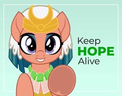 Size: 1024x805 | Tagged: safe, artist:jhayarr23, somnambula, pegasus, pony, g4, female, glowpaz, hope, looking at you, mare, positive ponies, smiling, solo, underhoof