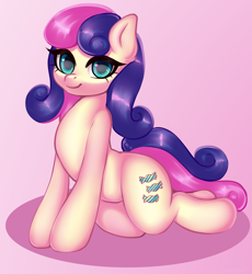 Size: 3000x3264 | Tagged: safe, artist:yutakira92, bon bon, sweetie drops, earth pony, pony, g4, adorabon, cute, female, high res, looking at you, mare, smiling, solo