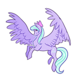 Size: 1000x1000 | Tagged: safe, artist:malphym, flitter, pegasus, pony, g4, bow, februpony, female, flying, hair bow, mare, simple background, solo, transparent background, white outline