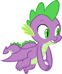 Size: 4984x6001 | Tagged: safe, artist:memnoch, spike, dragon, g4, the point of no return, flying, male, simple background, solo, transparent background, vector, winged spike, wings