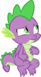 Size: 3254x6001 | Tagged: safe, artist:memnoch, spike, dragon, g4, yakity-sax, male, simple background, sitting, solo, transparent background, vector, winged spike, wings