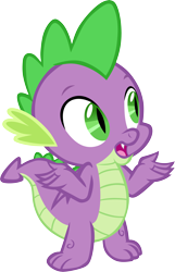 Size: 3875x6001 | Tagged: safe, artist:memnoch, spike, dragon, g4, the point of no return, male, simple background, solo, transparent background, vector, winged spike, wings