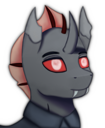 Size: 2042x2492 | Tagged: safe, artist:josipbrozbeforehoes, oc, oc only, changeling, high res, red changeling, simple background, solo, transparent background