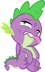 Size: 3785x5939 | Tagged: safe, artist:memnoch, spike, dragon, g4, male, simple background, sitting, solo, transparent background, vector, winged spike, wings