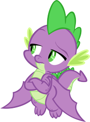 Size: 4440x6001 | Tagged: safe, artist:memnoch, spike, dragon, g4, the point of no return, male, simple background, solo, transparent background, vector, winged spike, wings