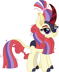 Size: 1232x1500 | Tagged: safe, artist:cloudy glow, moondancer, kirin, g4, cute, dancerbetes, female, kirin-ified, looking at you, messy mane, simple background, solo, species swap, transparent background